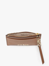 Portemonnee Empire Leder Michael kors Bruin empire H3G8ED1L-vue-porte